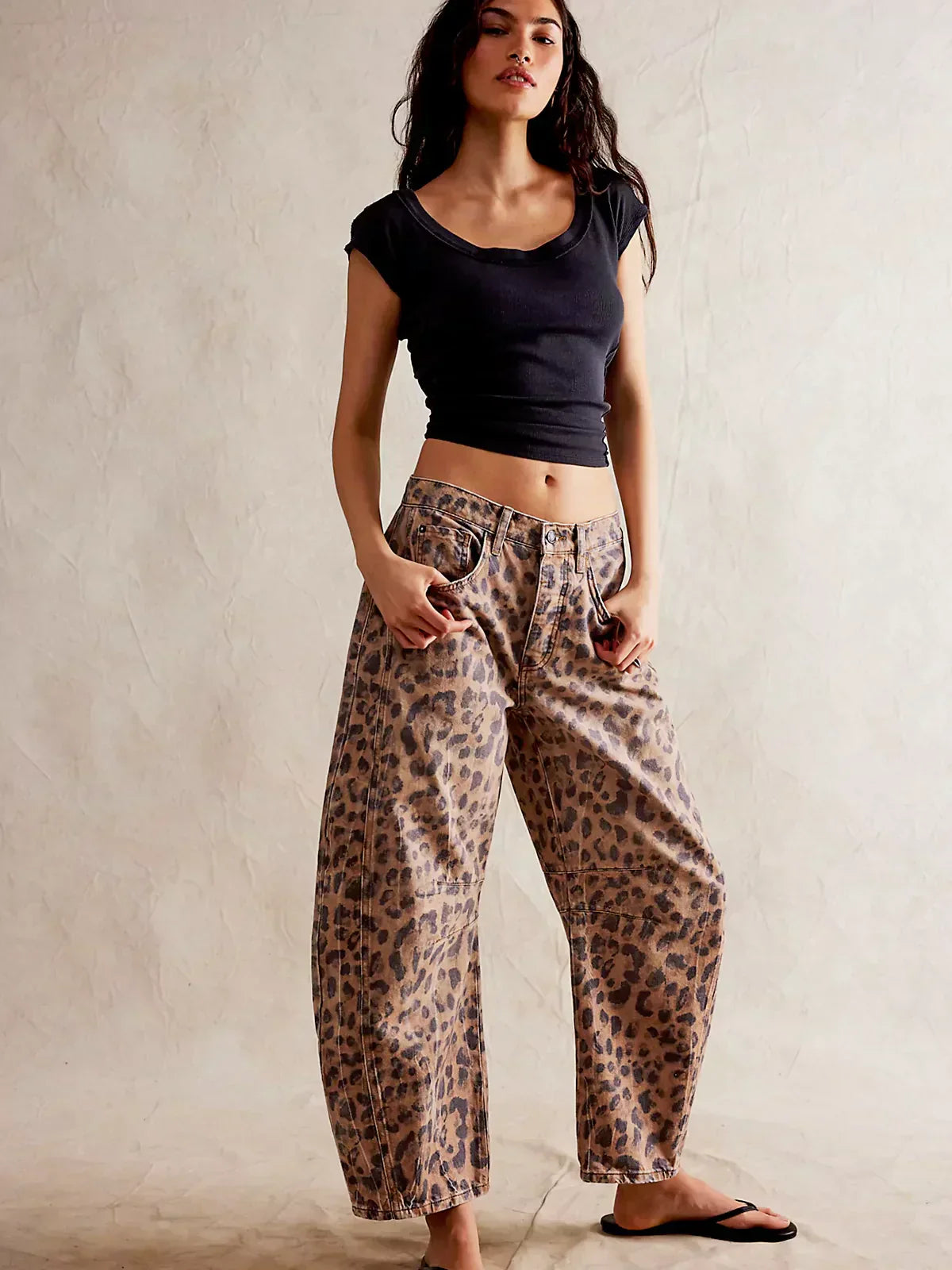 Zara™ | Wild Leopard Print Slouchy Jeans