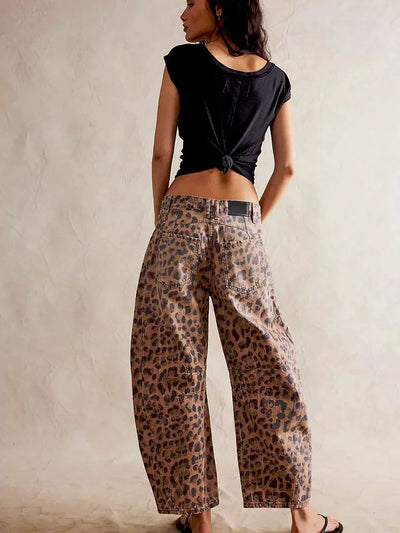 Zara™ | Wild Leopard Print Slouchy Jeans