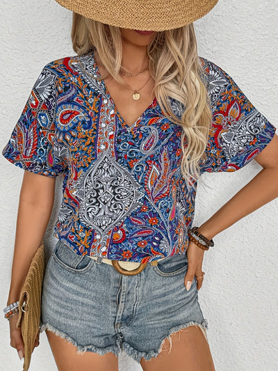 Alicia | Vintage Paisley Blouse