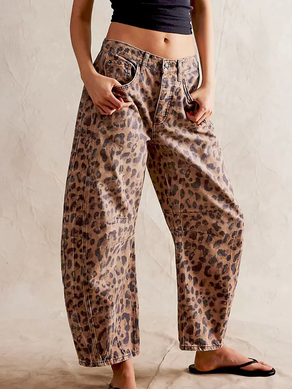 Zara™ | Wild Leopard Print Slouchy Jeans