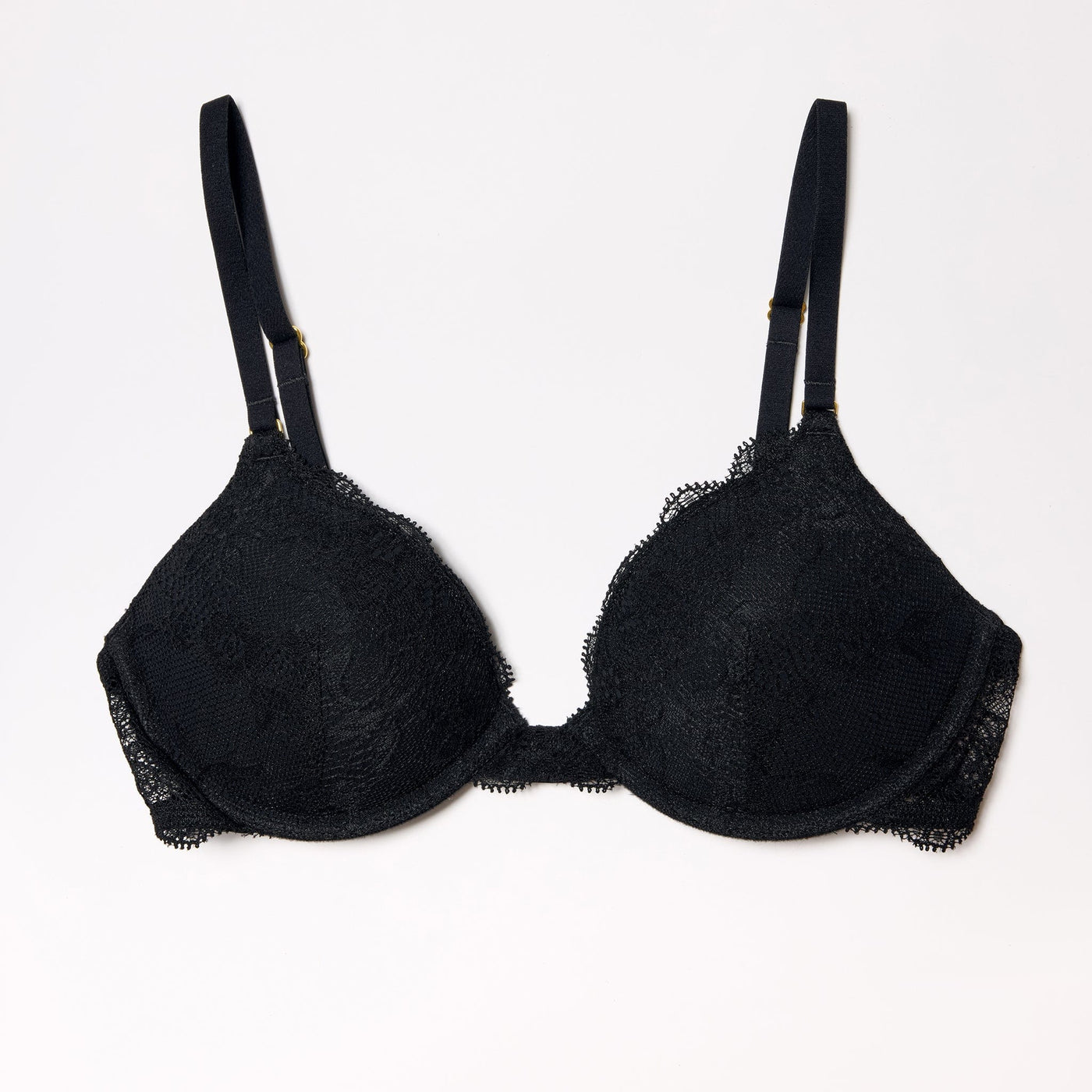 All Over Lace Lift Up Bra Black