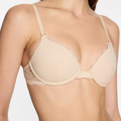 All Over Lace Lift Up Bra Sand