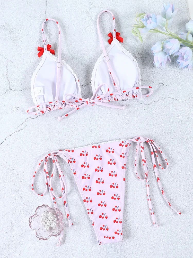 Jayne Cherry Print Bikini Takımı