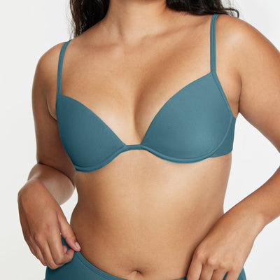 Scoop Dikişli Tel Üst Bikini Ribbed Isle