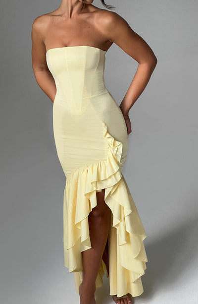 Angelina Maxi Dress - Lemon