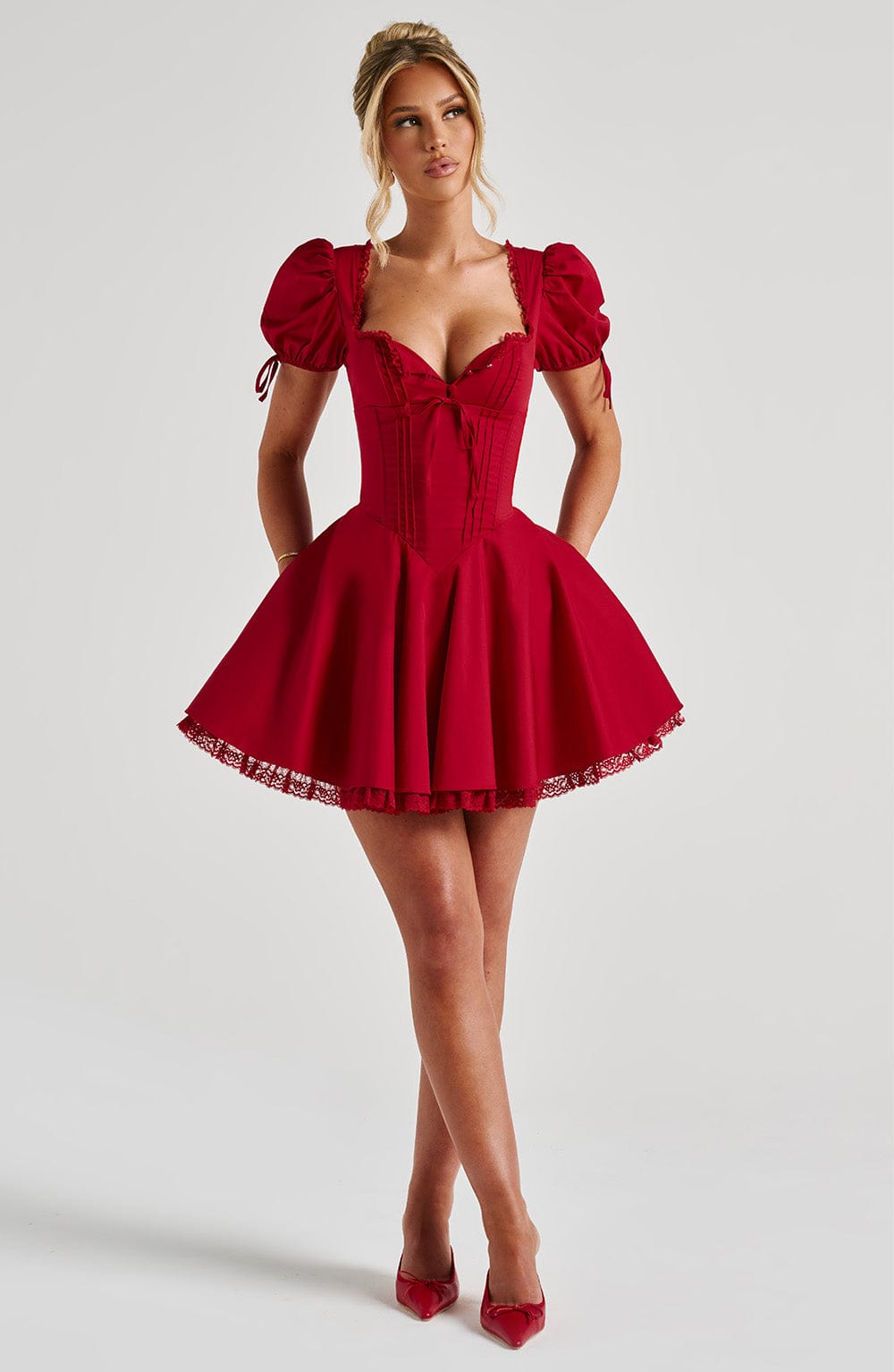 Annie Mini Dress - Red