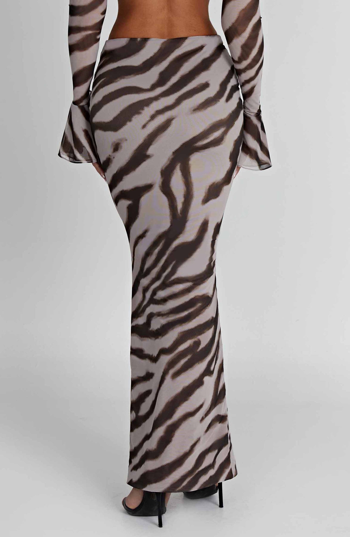 Astrid Maxi Skirt - Zebra Print